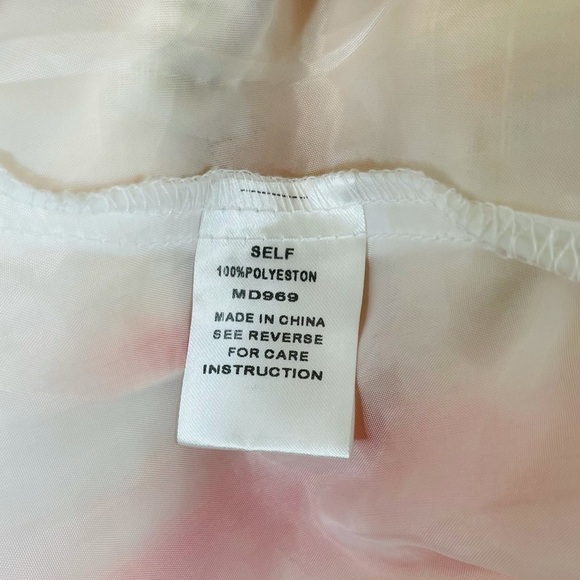 LULU’S i .madeline Cream Green Orange Pleat Dress - Picture 10 of 10